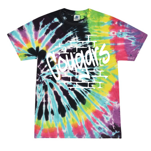 Cougars Graffiti Wall- Flashback Tie Dye- Multiple Styles!