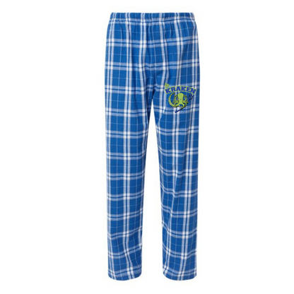 Kraken Flannel Pants-Blue and Silver-Youth, Women's, Men's Sizing