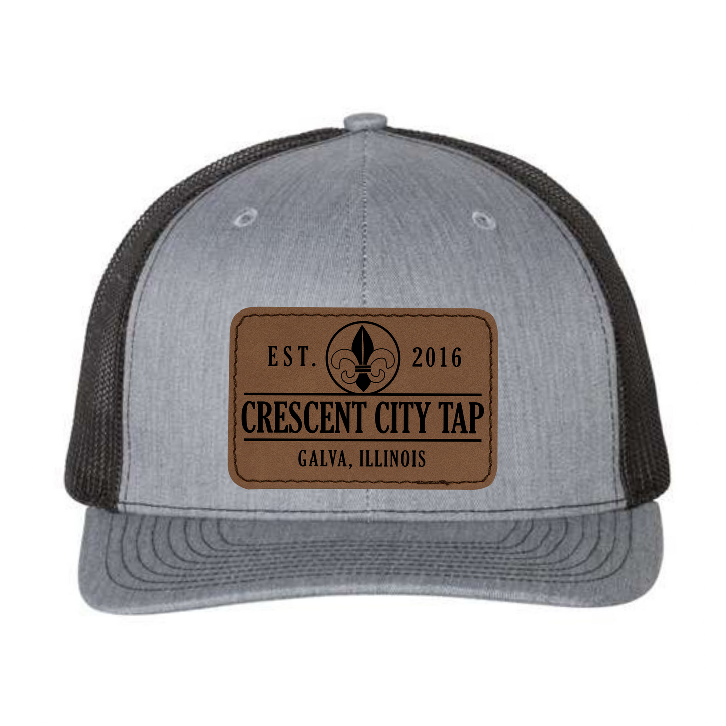 Richardson 112- Htr Gray/Black CCT Cap w/ Patch