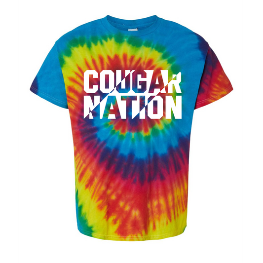 Cougar Nation- Reactive Rainbow Tie Dye- Multiple Styles!