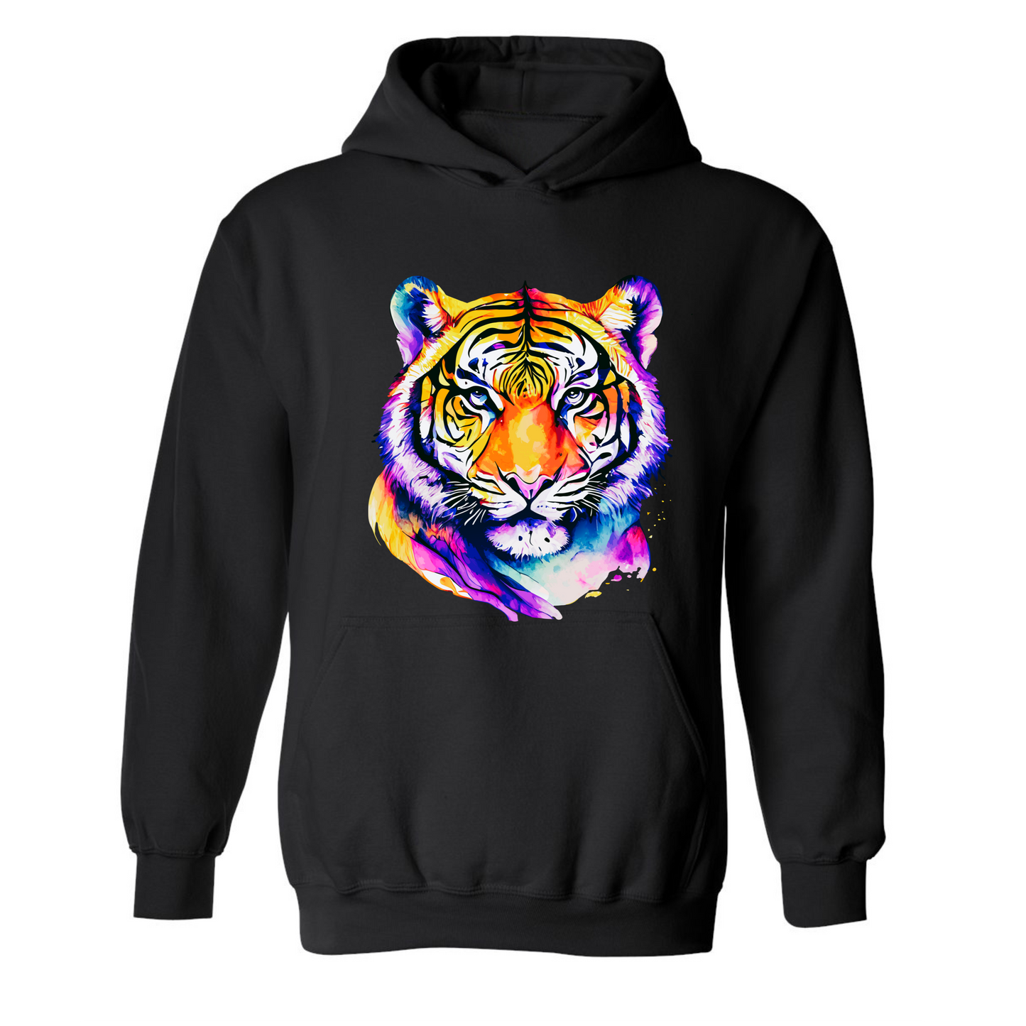 Watercolor Tiger on Black- Several Styles to Choose From!