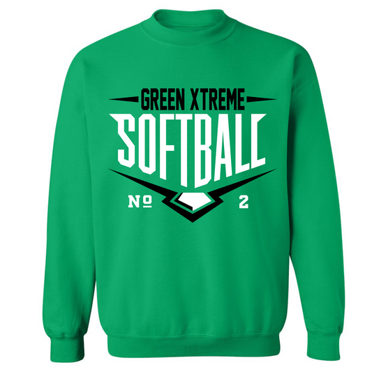 Green Xtreme Softball on Green- Several Styles to Choose From!