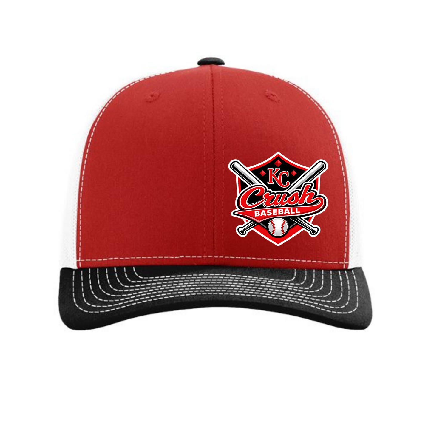 KC Crush Logo on Richardson - Snapback Trucker Cap - 112