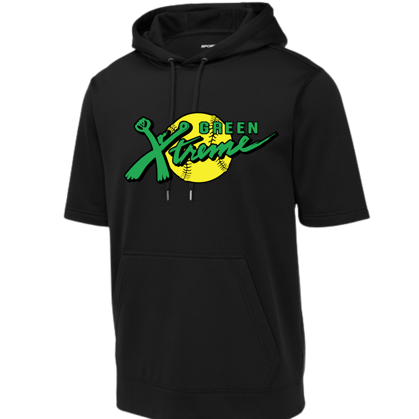 Green Xtreme- Black Short Sleeve Hoodie- Several Styles to Choose From!