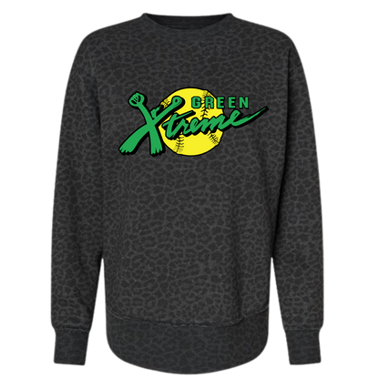 Green Xtreme on Leopard Tunic