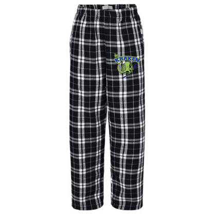Kraken Flannel Pants-Black and White-Youth, Women's, Men's Sizing