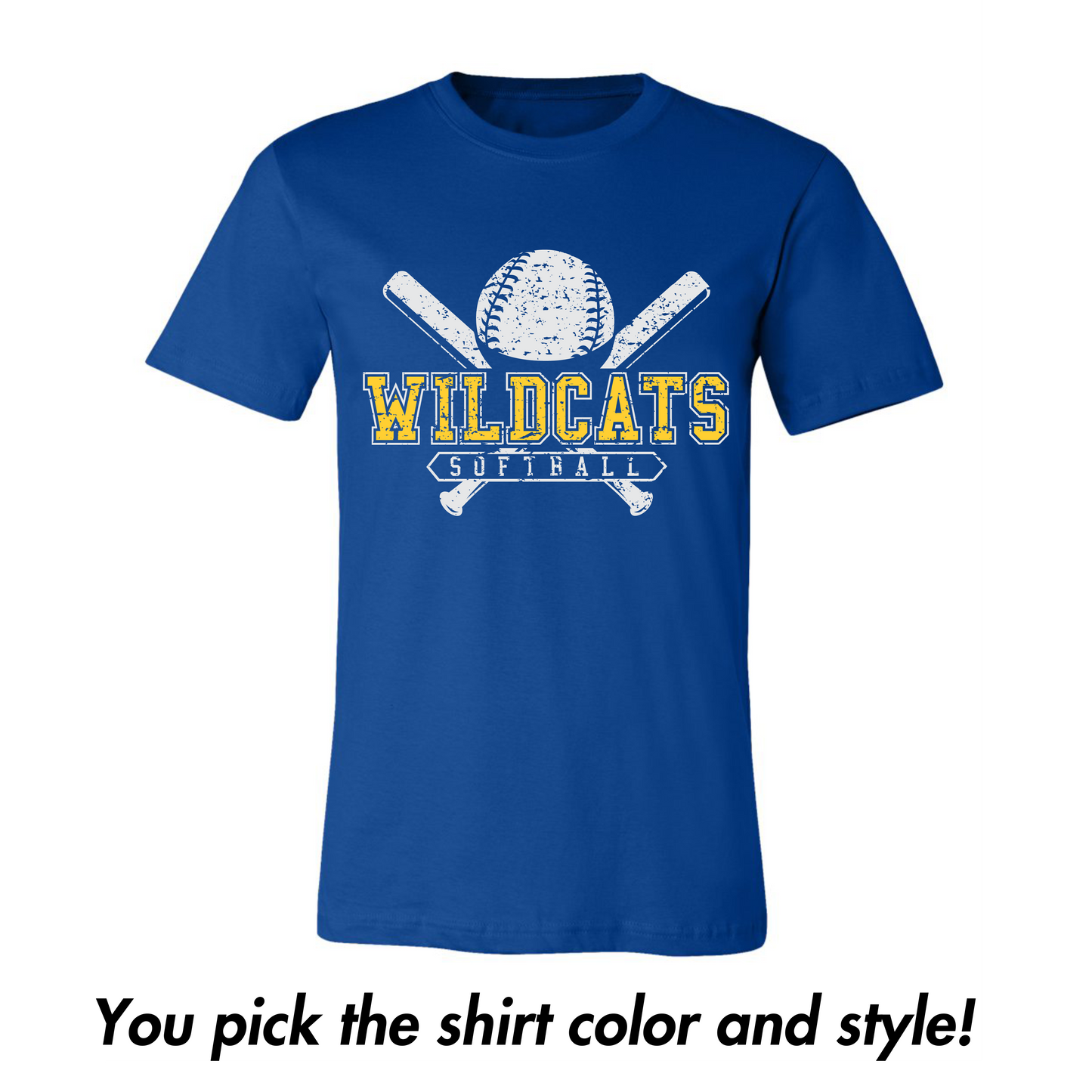 Wildcats Softball-Distressed