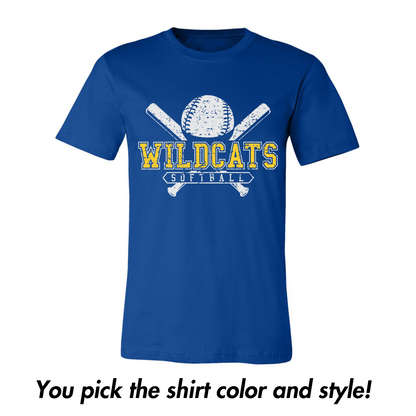 Wildcats Softball-Distressed