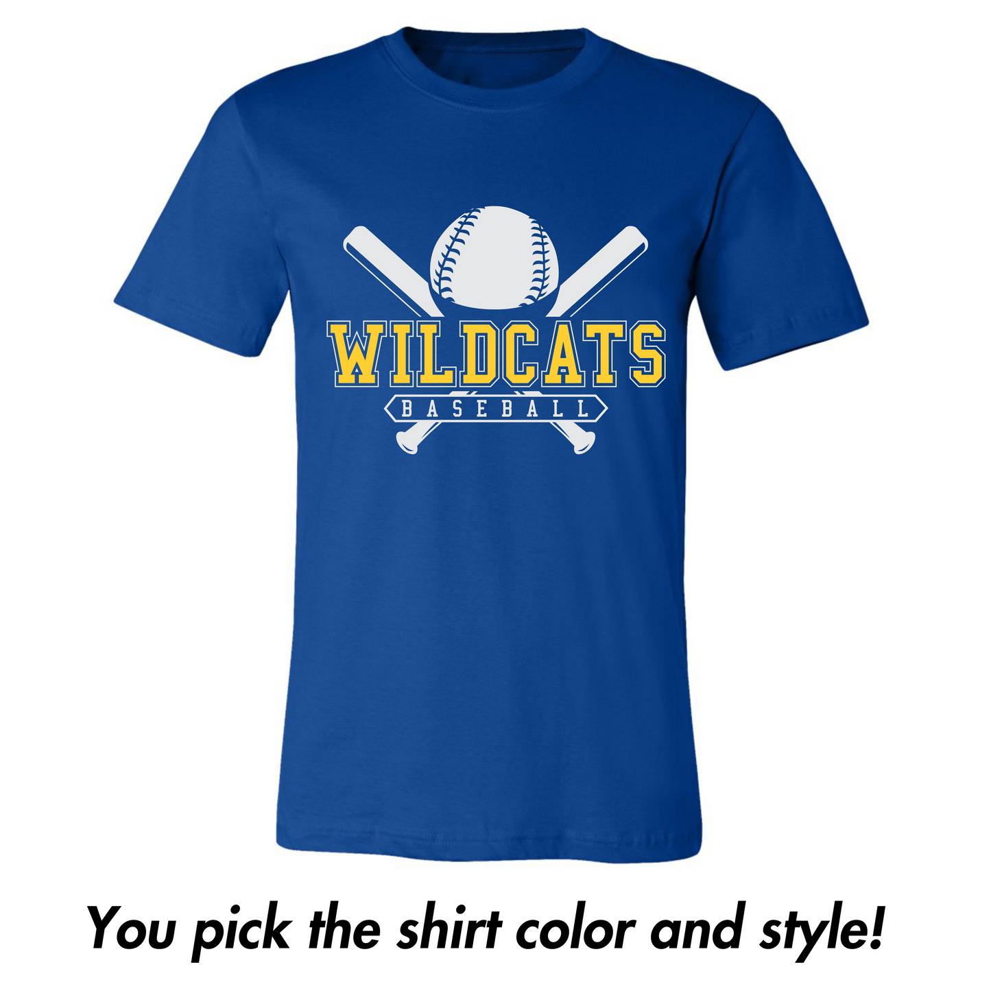 Wildcats Baseball- Distressed