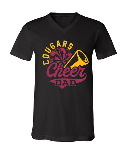 R/W - Cheer Dad on Black - Several Styles to Choose From!