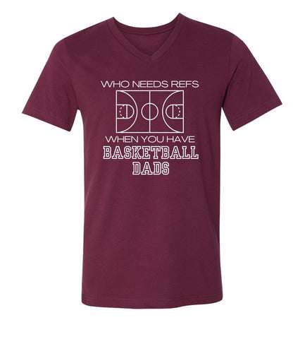 Dad Ref in white on Maroon- Several Styles to Choose From!