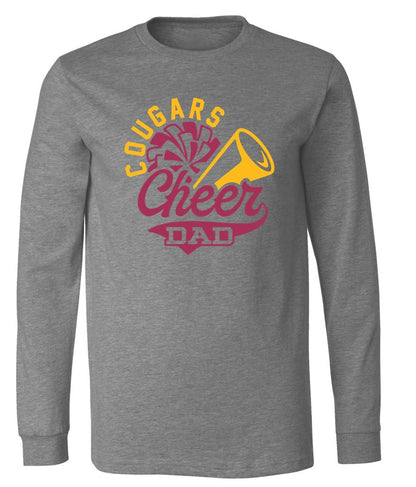 R/W - Cheer Dad on Deep Heather - Several Styles to Choose From!