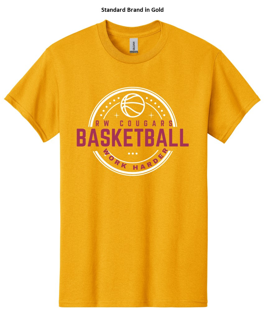 Cougars - Work Harder - on Heather Mustard and Gold - Several Styles to Choose From!