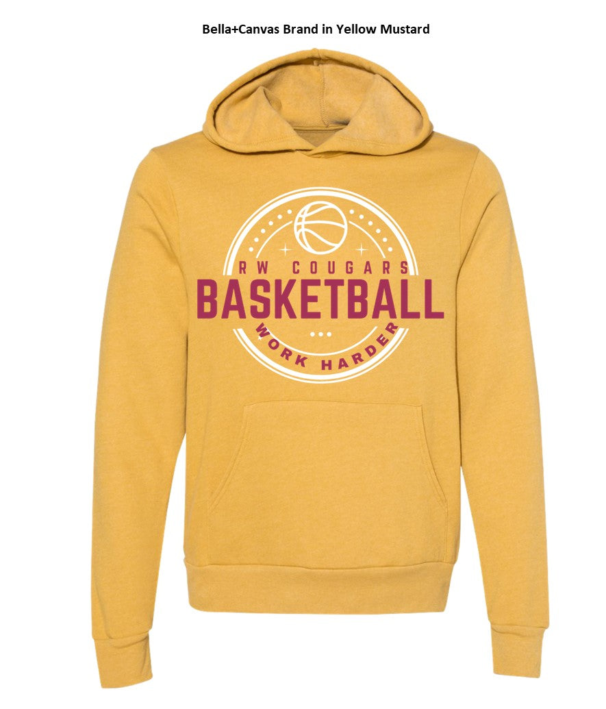 Cougars - Work Harder - on Heather Mustard and Gold - Several Styles to Choose From!