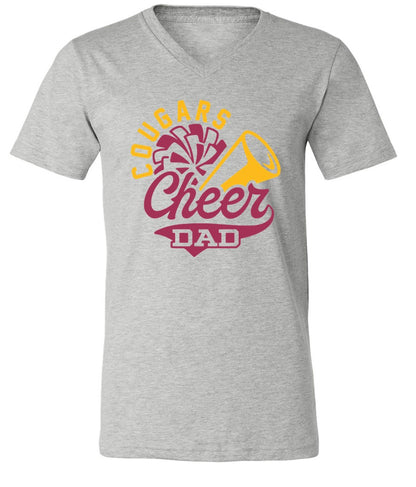 R/W - Cheer Dad on Grey - Several Styles to Choose From!