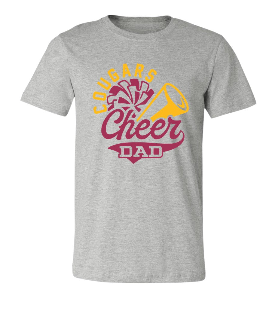 R/W - Cheer Dad on Grey - Several Styles to Choose From!