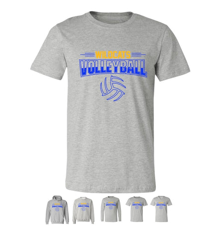 Galva Wildcats Volleyball on Grey - Several Styles to Choose From!