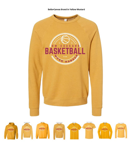 Cougars - Work Harder - on Heather Mustard and Gold - Several Styles to Choose From!