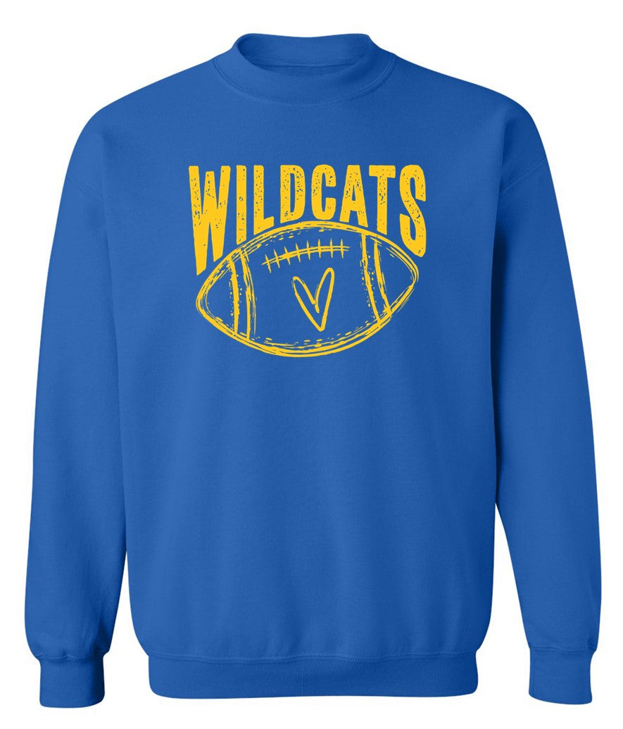 Galva Wildcats Football on Blue - Several Styles to Choose From!