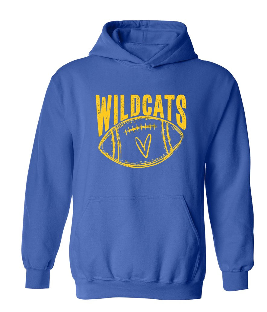 Galva Wildcats Football on Blue - Several Styles to Choose From!