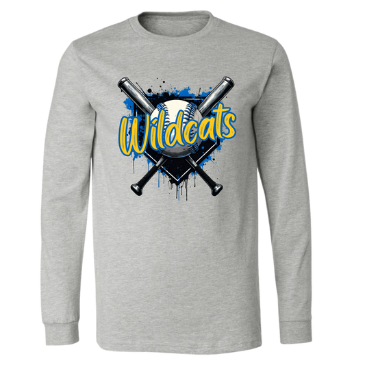 Wildcats Baseball/Softball on Light Gray- Several Styles to Choose From!