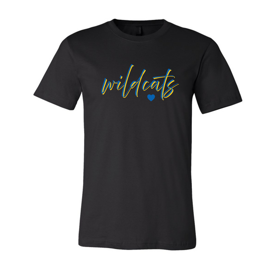 Wildcats Script on Black- Several Styles to Choose From!