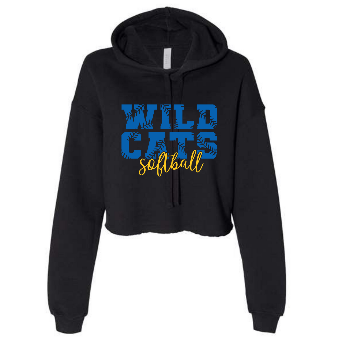 Wildcats Softball- Black Cropped Hoodie- Several Styles to Choose From!