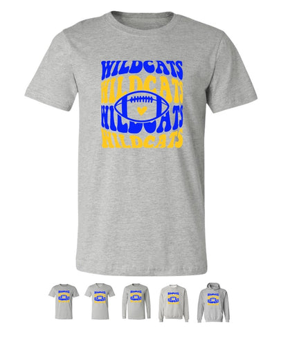 Galva Wildcats Football on Grey - Several Styles to Choose From!