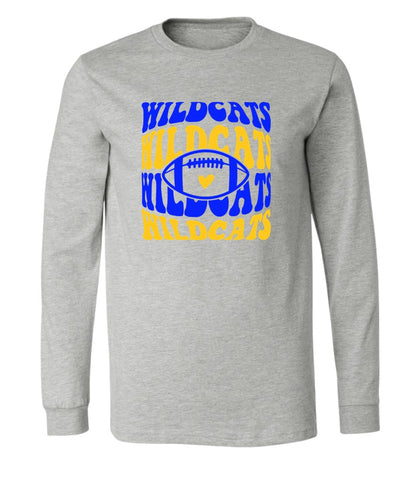 Galva Wildcats Football on Grey - Several Styles to Choose From!