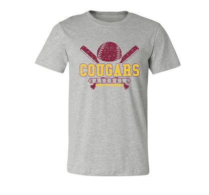 RW Cougars Baseball on Grey - Several Styles to Choose From!