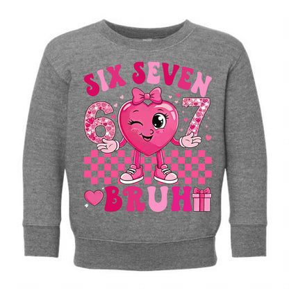 6/7 Bruh- Pink Print- You Pick the Style and Color!