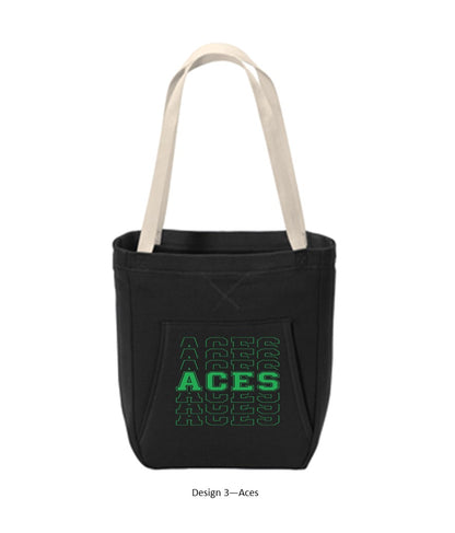 Core Fleece Sweatshirt Tote - Black - Several Designs to Choose From!