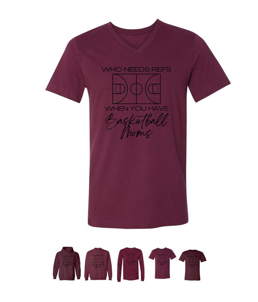 Mom Ref in black on Maroon- Several Styles to Choose From!