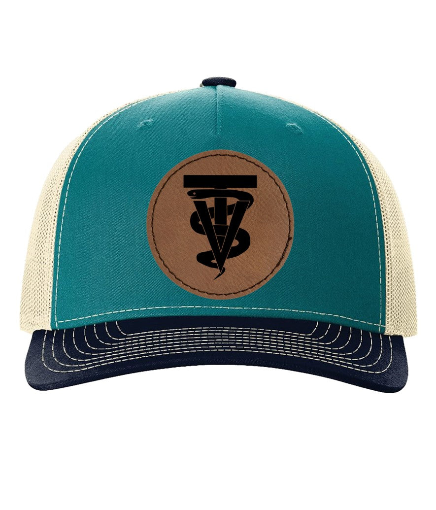 Richardson - Five-Panel Trucker Cap - Blue Teal/ Birch/ Navy