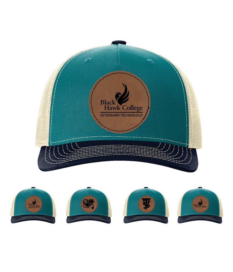 Richardson - Five-Panel Trucker Cap - Blue Teal/ Birch/ Navy