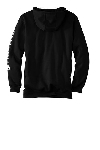 Carhartt® Midweight Hooded Logo Sweatshirt - Black