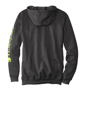 Carhartt® Midweight Hooded Logo Sweatshirt - Carbon Heather