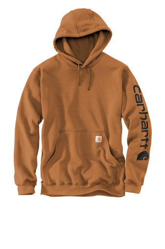 Carhartt® Midweight Hooded Logo Sweatshirt - Carhartt Brown