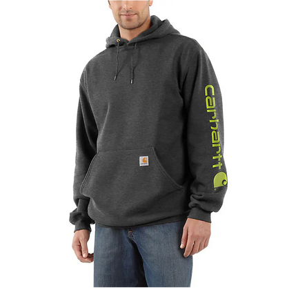 Carhartt® Midweight Hooded Logo Sweatshirt - Carbon Heather