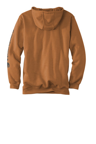 Carhartt® Midweight Hooded Logo Sweatshirt - Carhartt Brown