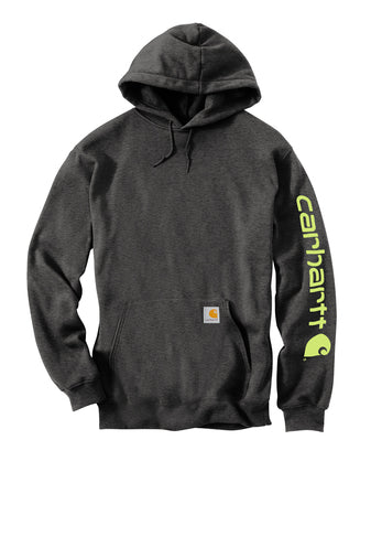 Carhartt® Midweight Hooded Logo Sweatshirt - Carbon Heather