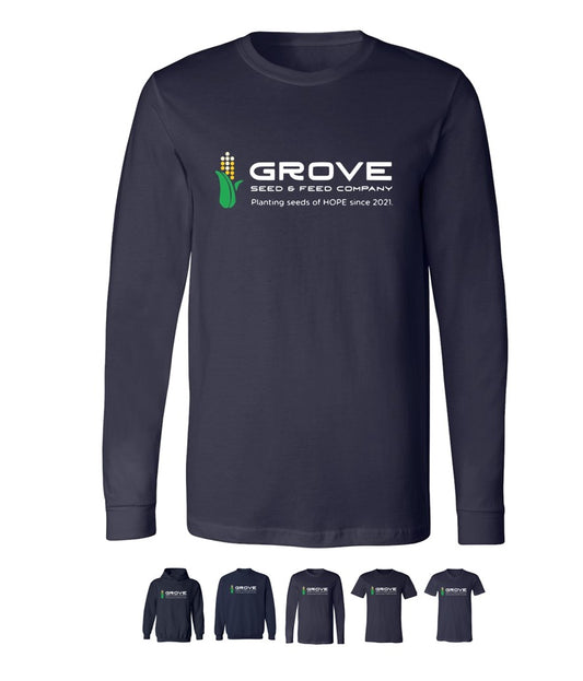 Grove Seed & Feed on Navy - Several Styles to Choose From!