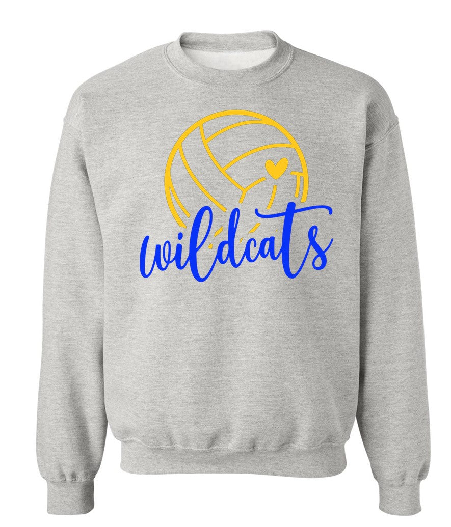 Galva Wildcats Volleyball on Grey - Several Styles to Choose From!