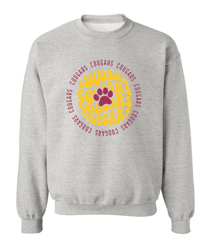 Circle Cougars on Grey - Several Styles to Choose From!