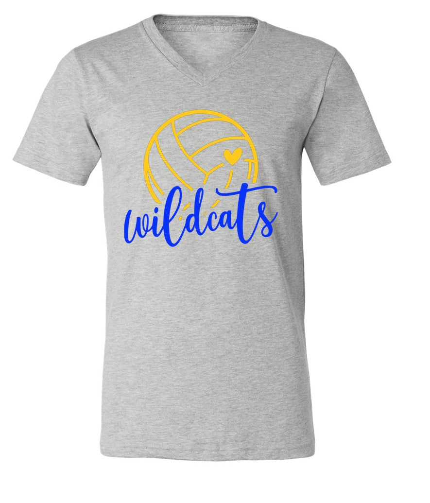 Galva Wildcats Volleyball on Grey - Several Styles to Choose From!