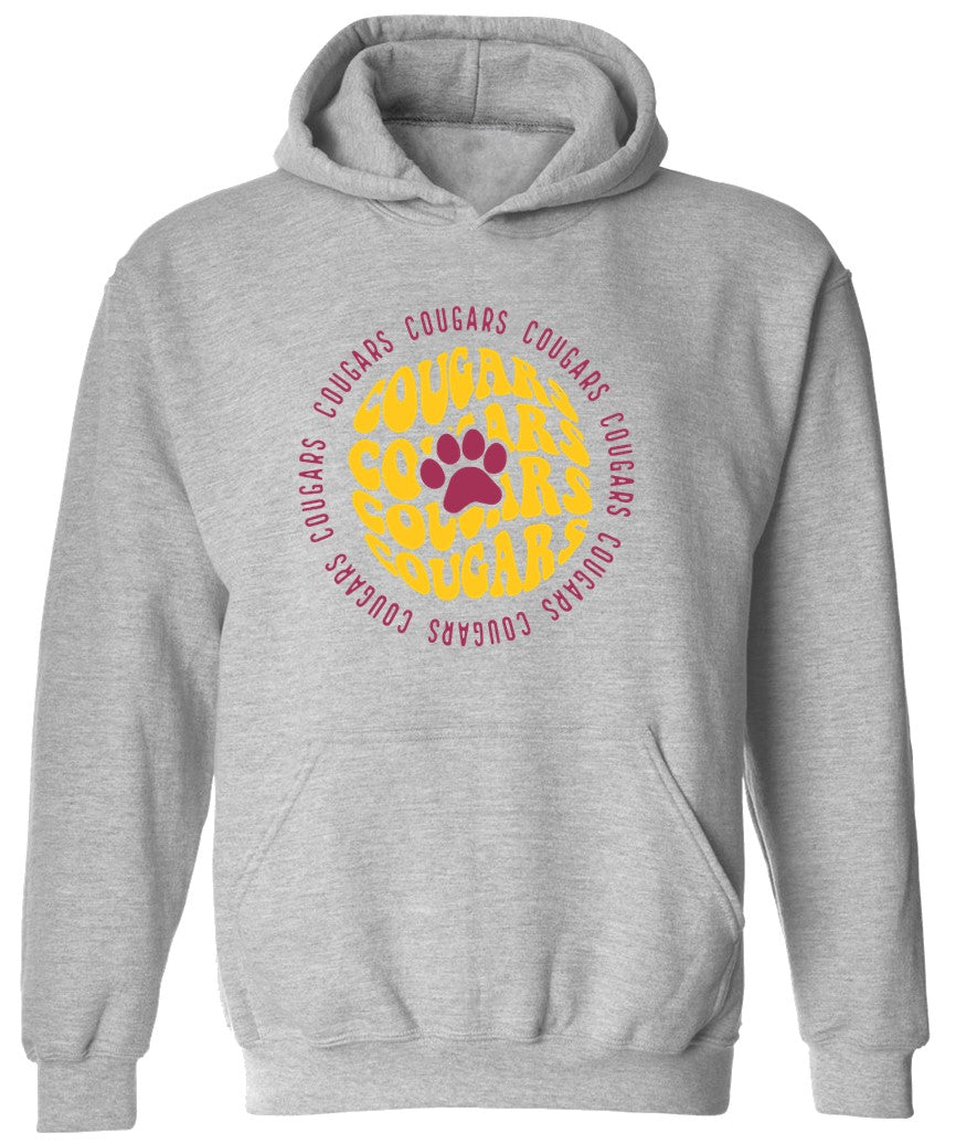 Circle Cougars on Grey - Several Styles to Choose From!