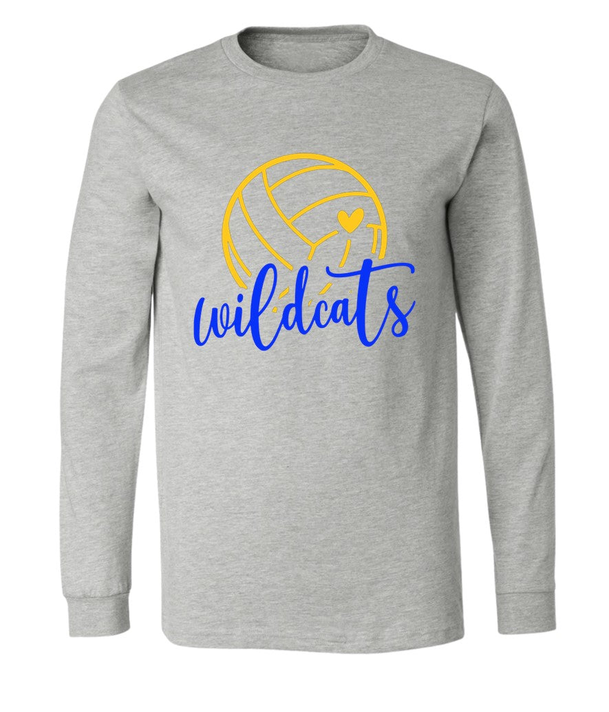 Galva Wildcats Volleyball on Grey - Several Styles to Choose From!