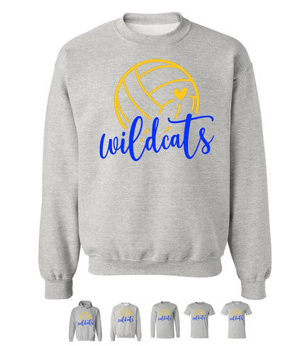 Galva Wildcats Volleyball on Grey - Several Styles to Choose From!