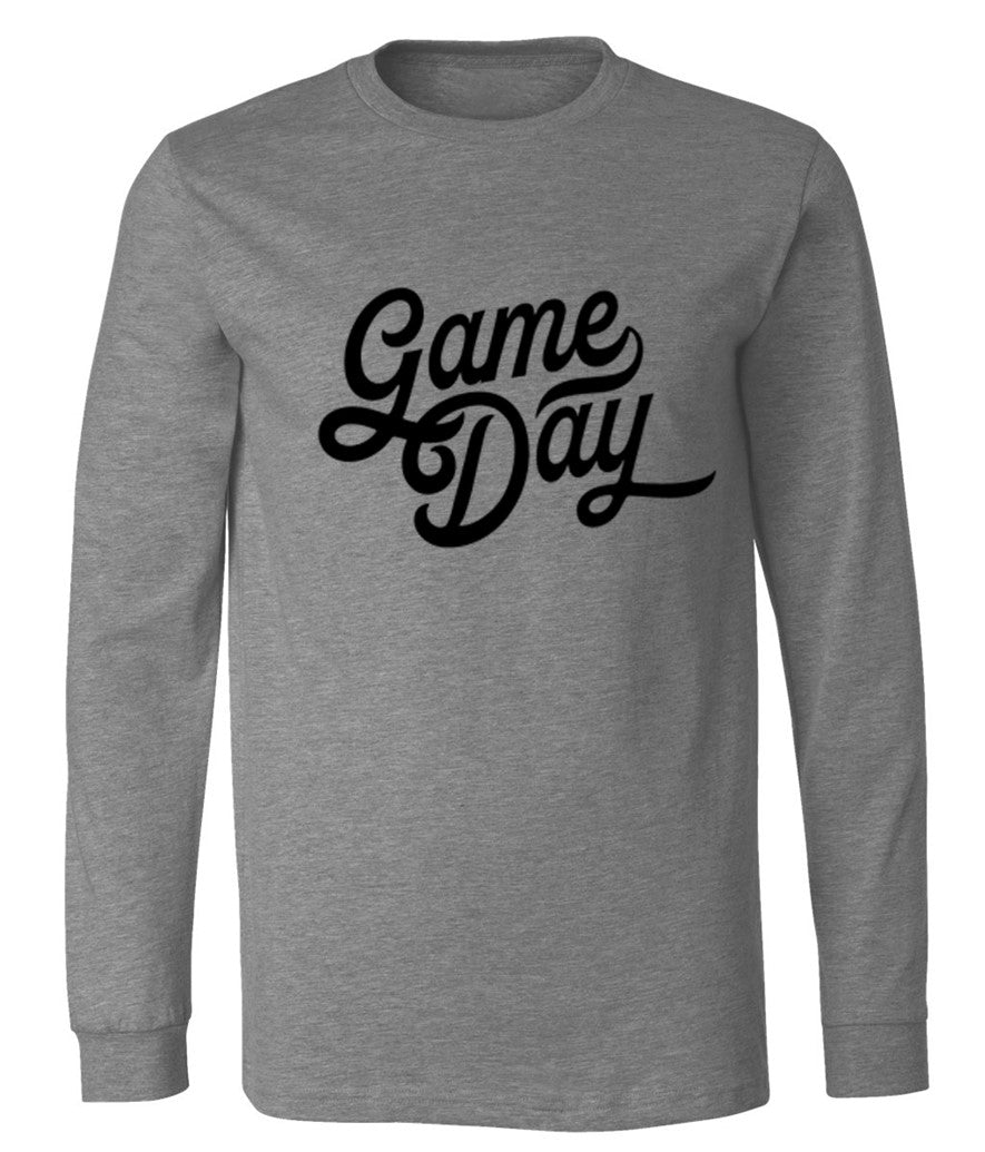 Game Day in black on Deep Heather - Several Styles to Choose From!