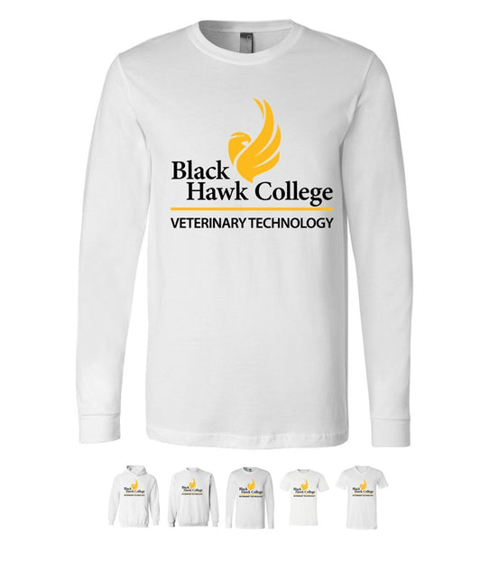 Black Hawk Veterinary Technology on White - Several Styles to Choose From!